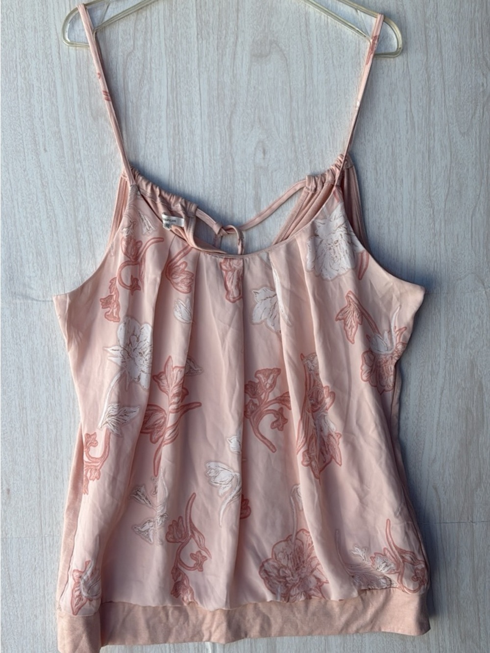 Maurices Blush Pink Floral Spaghetti-Strap Camisole